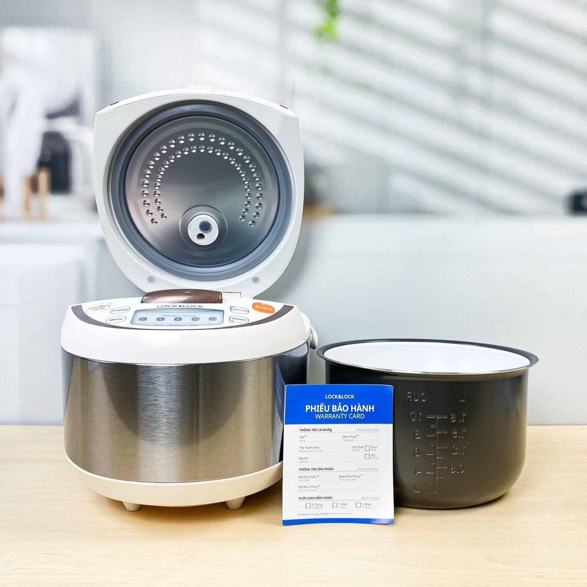 NỒI CƠM ĐIỆN LOCK&LOCK 1L8 EJR351BRW